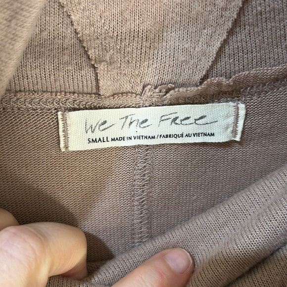 FREE PEOPLE WE THE FREE Cozy Time Funnel Neck Top Chocolate Size Small - Picture 8 of 16